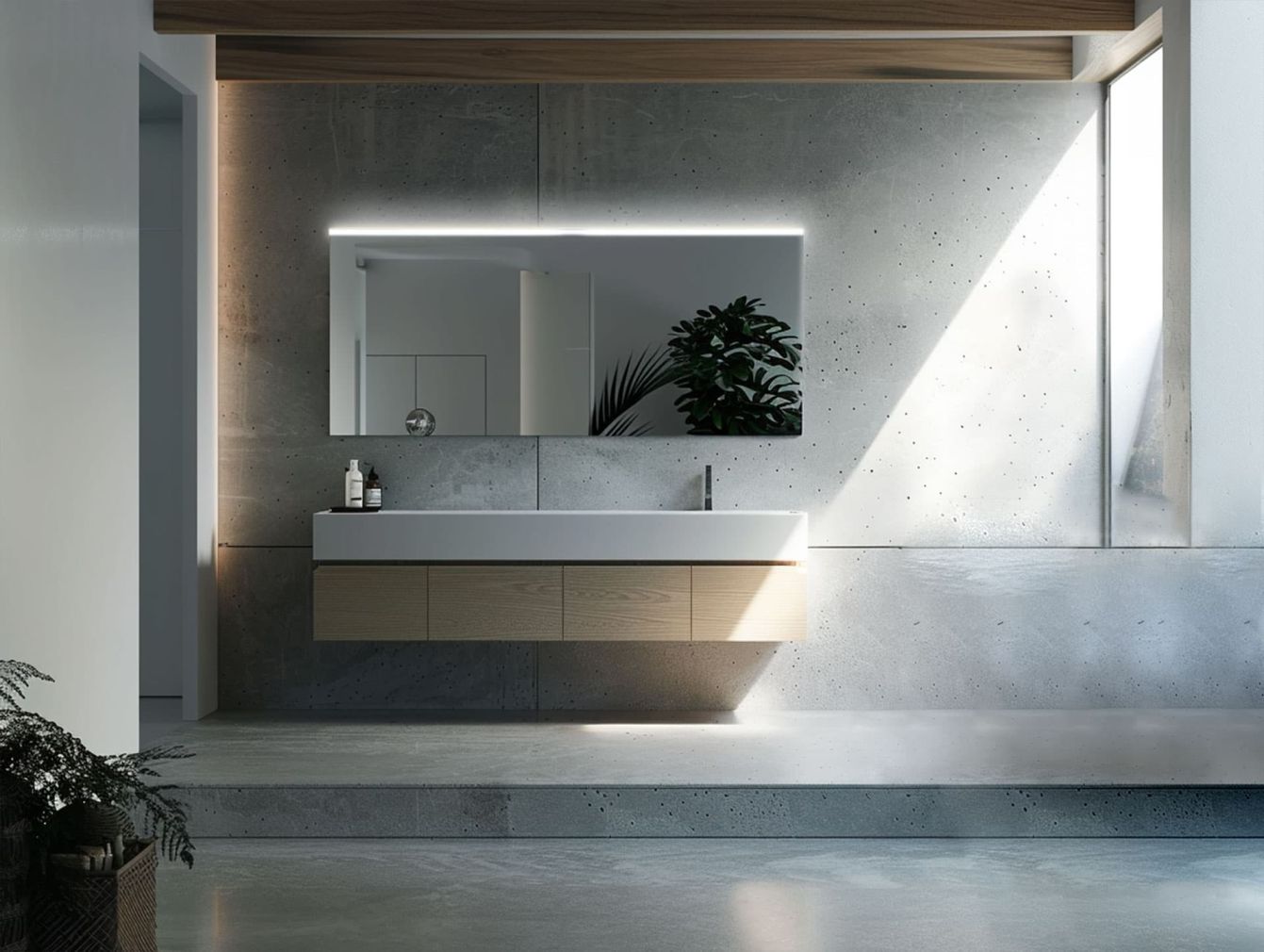 Badspiegel AENAS Dunkel